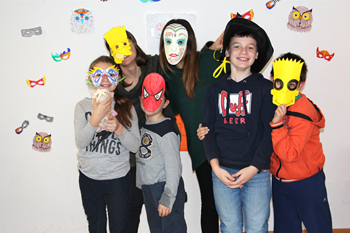 Bambini in maschera a Sportivando per Carnevale